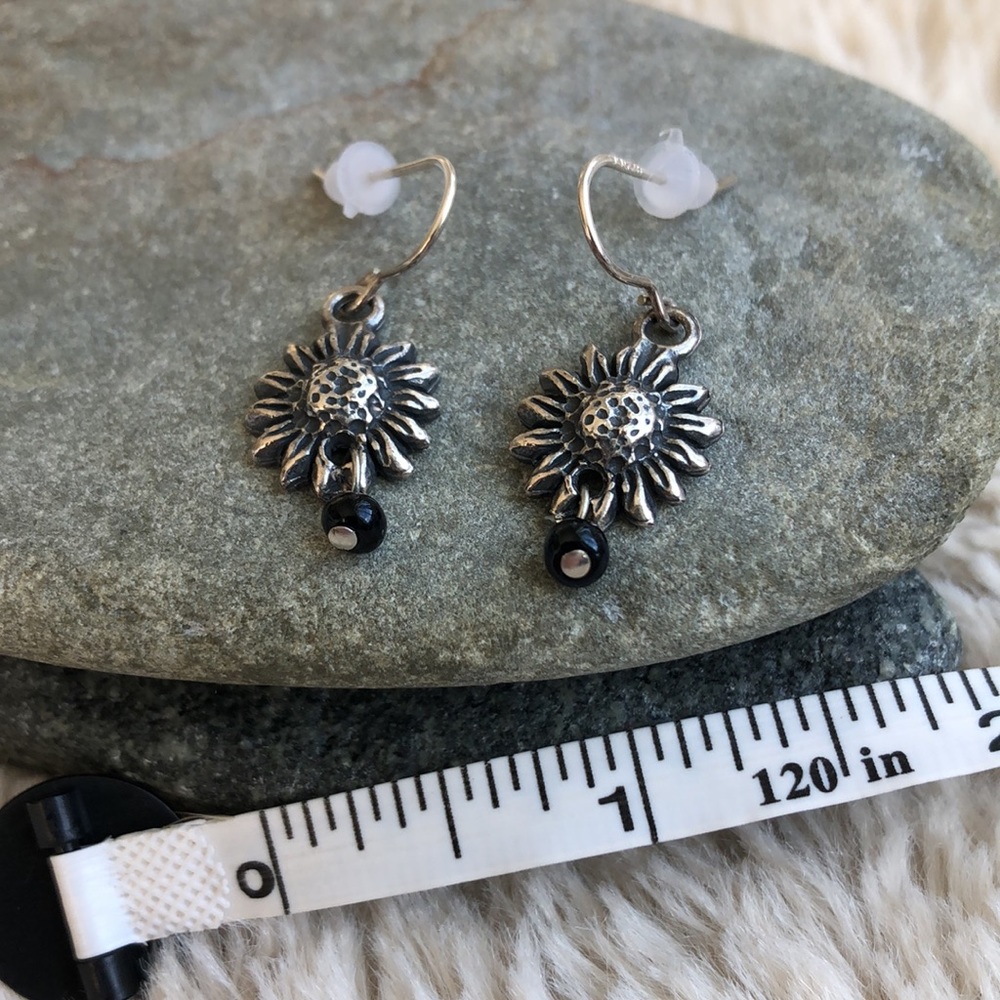 Sunflower Sterling Silver Berry Jewelry Co. Dangle Earrings  (E34) - Picture 15 of 15